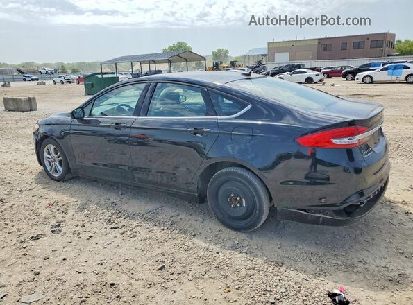 3FA6P0HD3JR277262 2018 FORD FUSION Черный Задняя левая четверть