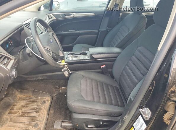 3FA6P0HD3JR277262 2018 FORD FUSION Черный Вид салона спереди
