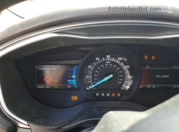3FA6P0HD3KR267316 2019 FORD FUSION Белый Вид щитка приборов