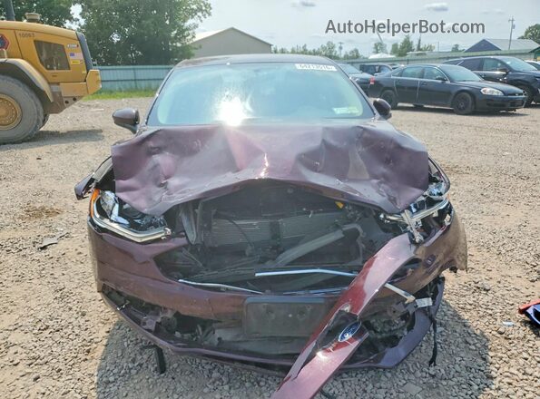 3FA6P0HD4JR237482 2018 FORD FUSION Burgundy Դիմացի տեսք