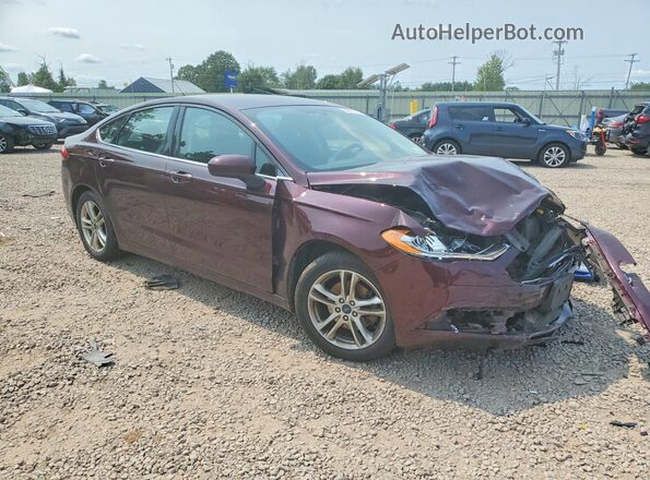 3FA6P0HD4JR237482 2018 FORD FUSION Burgundy Առջևի աջ