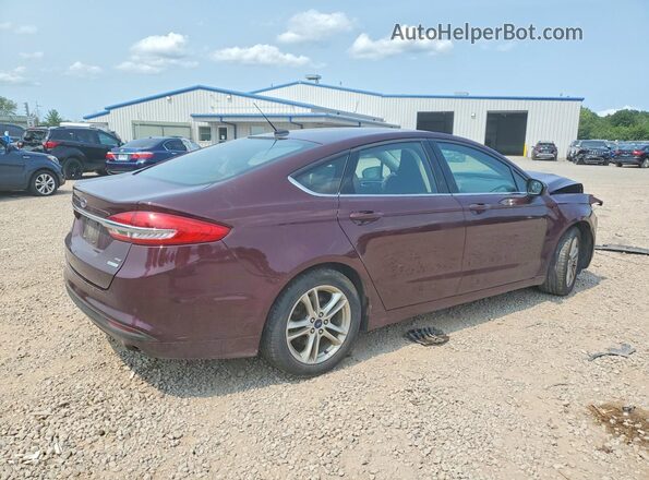 3FA6P0HD4JR237482 2018 FORD FUSION Burgundy Հետևի աջ