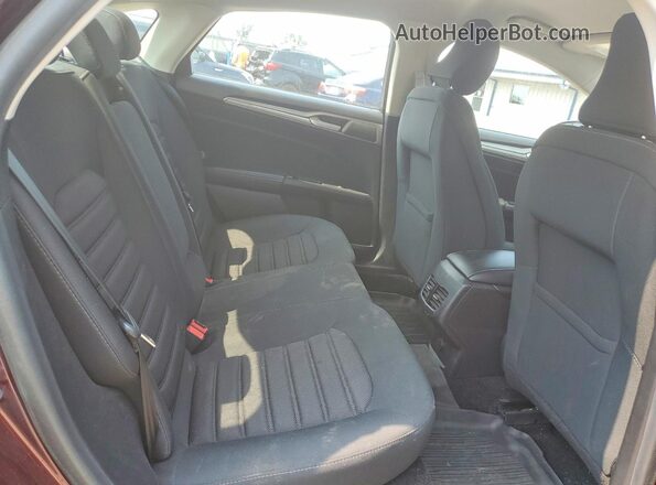3FA6P0HD4JR237482 2018 FORD FUSION Burgundy Հետևի նստատեղերի տեսք