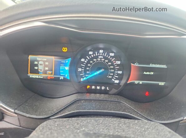 3FA6P0HD4LR145923 2020 FORD FUSION Black Вид щитка приладів