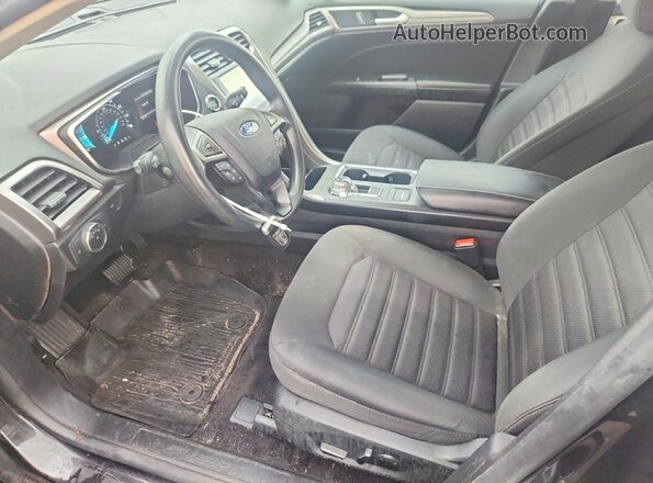 3FA6P0HD4LR145923 2020 FORD FUSION Black Вид салону спереду