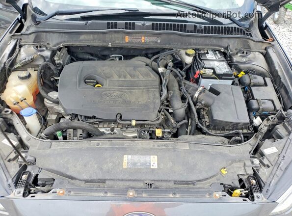 3FA6P0HD7JR190898 2018 FORD FUSION Gray Вид задньої частини салону