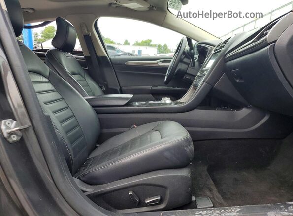 3FA6P0HD7JR190898 2018 FORD FUSION Gray Вид салону спереду