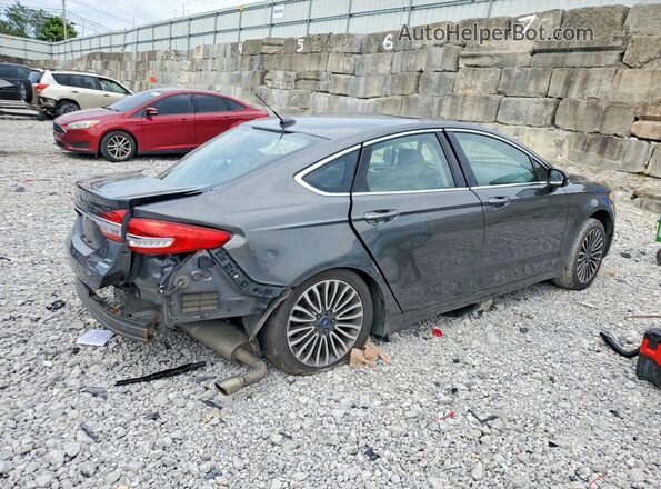 3FA6P0HD7JR190898 2018 FORD FUSION Gray Задня права чверть