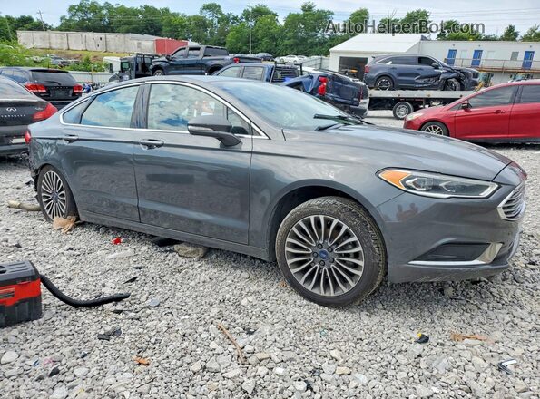 3FA6P0HD7JR190898 2018 FORD FUSION Gray Передня права чверть
