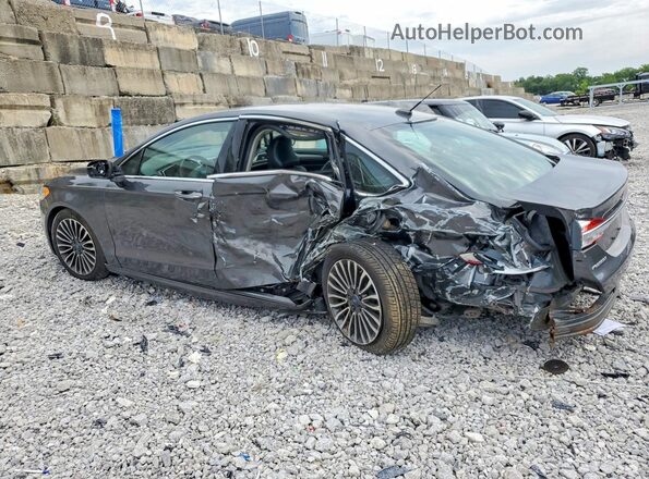 3FA6P0HD7JR190898 2018 FORD FUSION Gray Задня ліва чверть