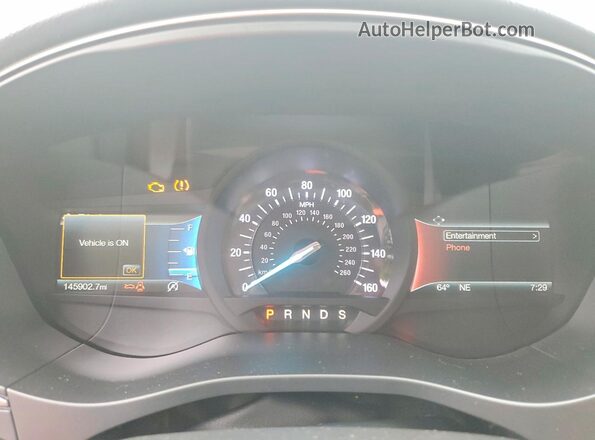 3FA6P0HD7JR216075 2018 FORD FUSION White Vista del cuadro de instrumentos