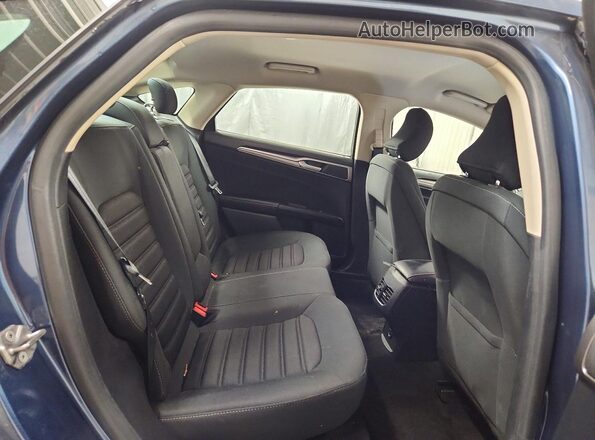 3FA6P0HD7JR258682 2018 FORD FUSION Blue Widok tylnych siedzeń