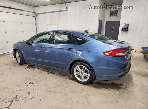 3FA6P0HD7JR258682 2018 FORD FUSION Blue Tył lewy