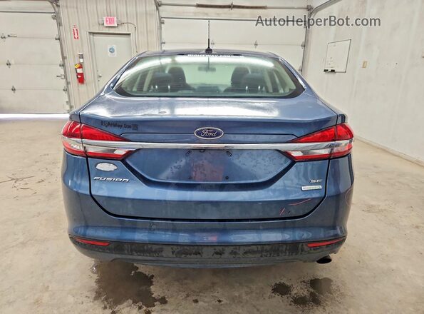 3FA6P0HD7JR258682 2018 FORD FUSION Blue Widok z tyłu