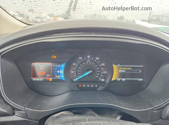 3FA6P0HD7JR258682 2018 FORD FUSION Blue Widok zestawu wskaźników