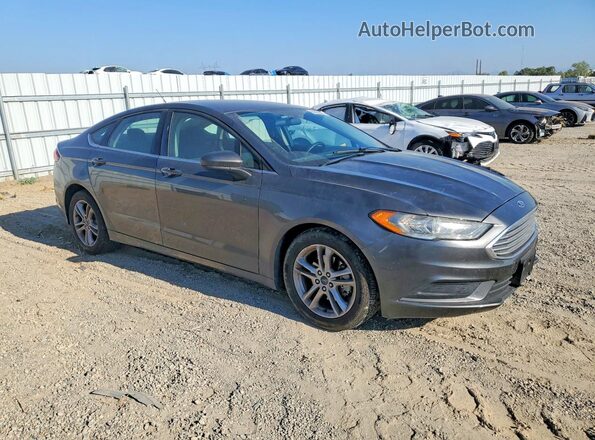 3FA6P0HD7JR259718 2018 FORD FUSION Gray Przód prawy