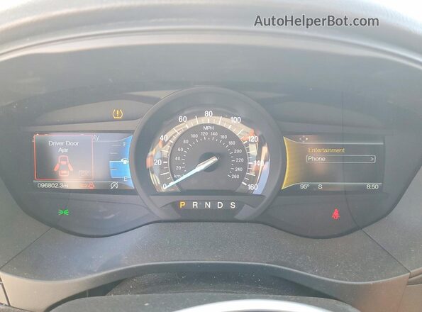 3FA6P0HD7JR259718 2018 FORD FUSION Gray Widok zestawu wskaźników