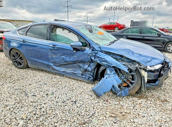 3FA6P0HD8KR267618 2019 FORD FUSION Blue წინა მარჯვენა