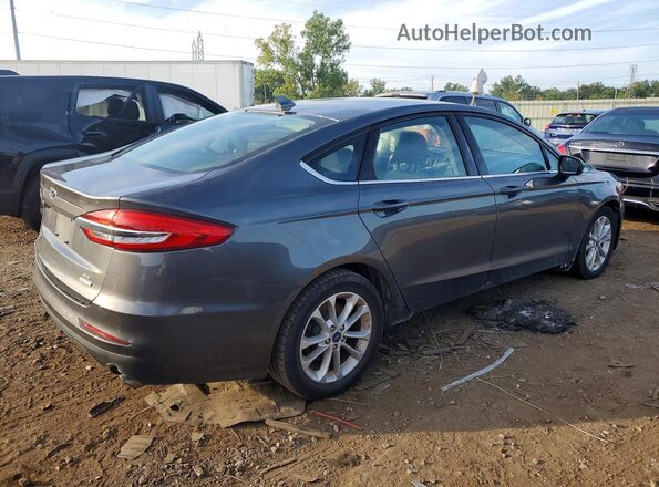 3FA6P0HD8LR110818 2020 FORD FUSION Gray Trasero derecho