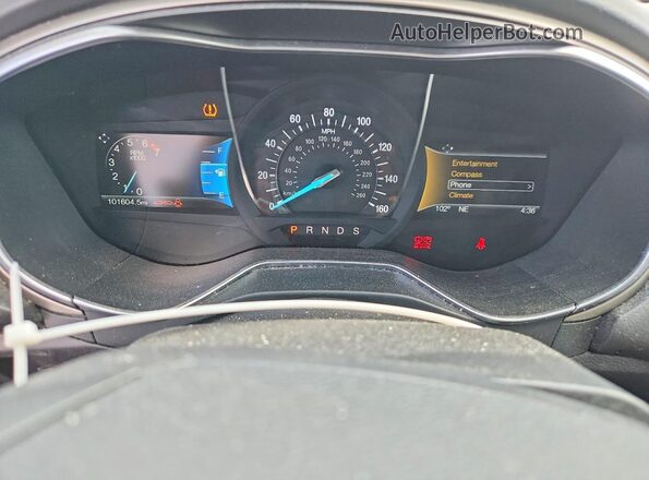 3FA6P0HD9GR223585 2016 FORD FUSION Silver Вид щитка приладів