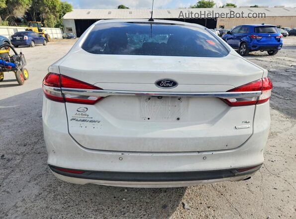 3FA6P0HDXHR397375 2017 FORD FUSION White უკანა ხედი
