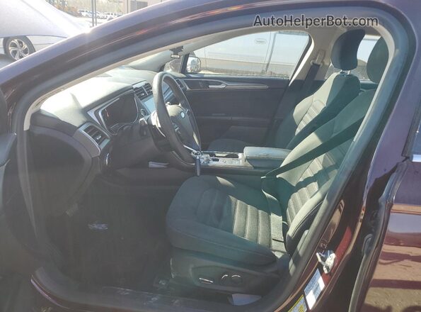 3FA6P0HDXHR413476 2017 FORD FUSION Burgundy Vista interior delantera