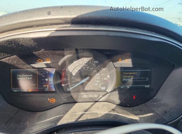 3FA6P0HDXJR191057 2018 FORD FUSION Black Вид щитка приладів