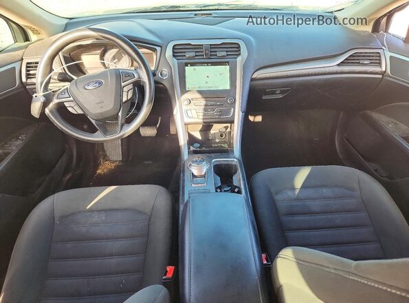 3FA6P0HDXJR191057 2018 FORD FUSION Black Вид панелі приладів