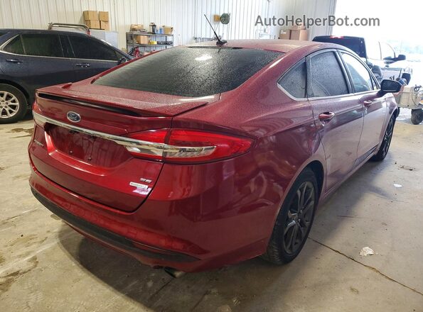 3FA6P0HDXJR196047 2018 FORD FUSION Red Tył prawy
