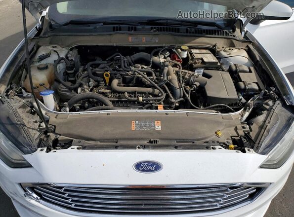 3FA6P0HDXJR268591 2018 FORD FUSION White უკანა სალონის ხედი