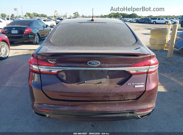 3FA6P0K90JR109244 2018 FORD FUSION Burgundy 