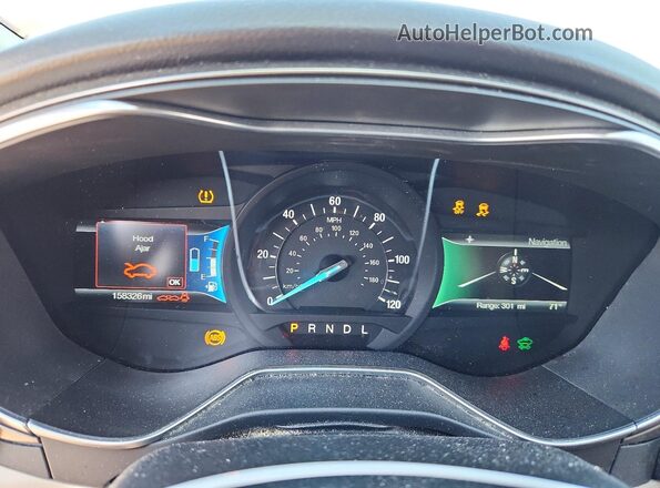 3FA6P0LU0HR128972 2017 FORD FUSION Maroon Vista del cuadro de instrumentos
