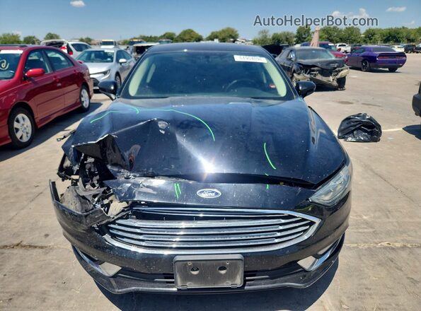 3FA6P0LU0JR286783 2018 FORD FUSION Black Դիմացի տեսք