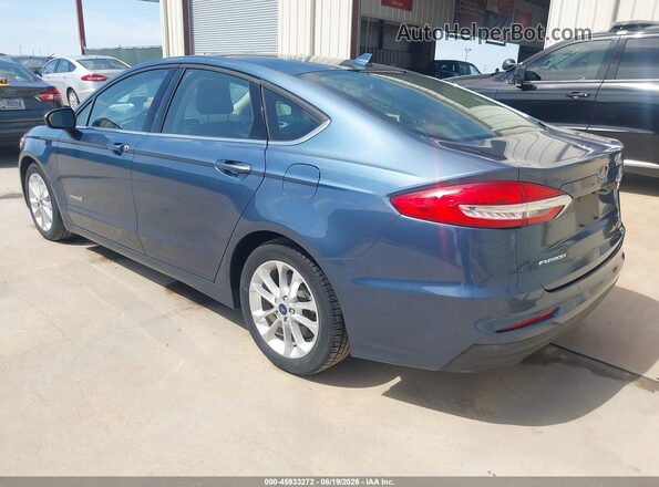 3FA6P0LU0KR190850 2019 FORD FUSION HYBRID Blue Tył lewy