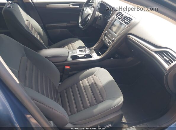 3FA6P0LU0KR190850 2019 FORD FUSION HYBRID Blue Widok wnętrza z przodu