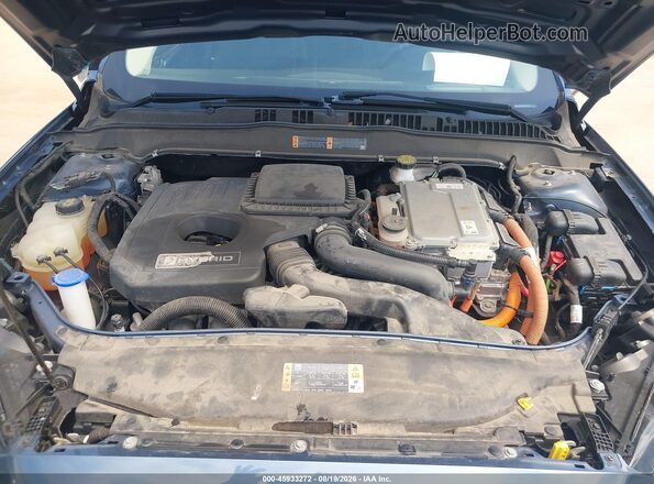 3FA6P0LU0KR190850 2019 FORD FUSION HYBRID Blue Widok z tyłu