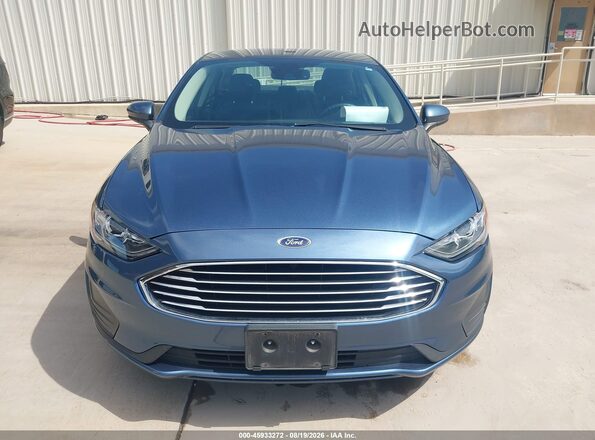 3FA6P0LU0KR190850 2019 FORD FUSION HYBRID Blue Widok wnętrza z tyłu