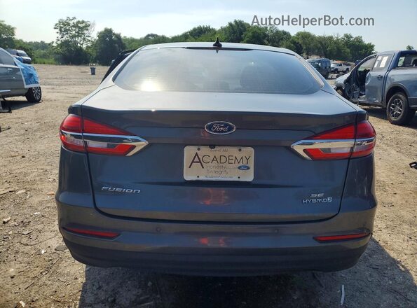 3FA6P0LU0KR194543 2019 FORD FUSION Gray Rear view