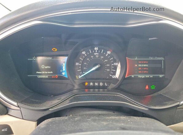 3FA6P0LU0KR201474 2019 FORD FUSION White Vista del cuadro de instrumentos