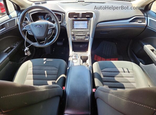 3FA6P0LU0KR210546 2019 FORD FUSION Red წინა პანელის ხედი