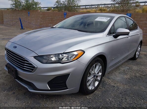3FA6P0LU0KR274134 2019 FORD FUSION HYBRID Silver Przód lewy