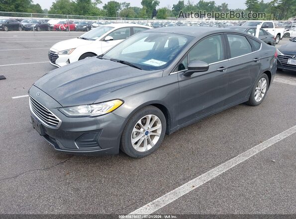 3FA6P0LU0LR265046 2020 FORD FUSION Gray Առջևի ձախ երեք քառորդ տեսարան