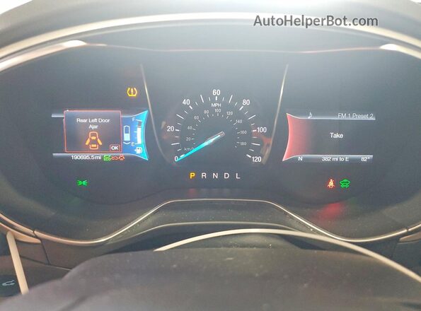 3FA6P0LU1GR288342 2016 FORD FUSION Белый Вид щитка приборов