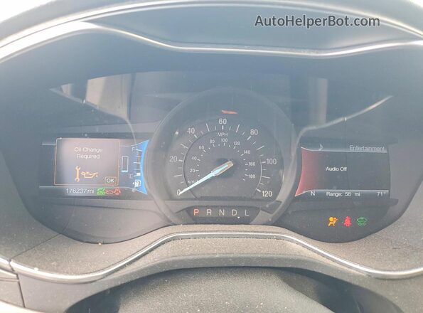3FA6P0LU1HR157607 2017 FORD FUSION Burgundy Widok zestawu wskaźników