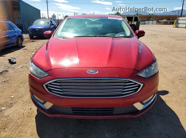 3FA6P0LU1HR234671 2017 FORD FUSION Red Widok z przodu