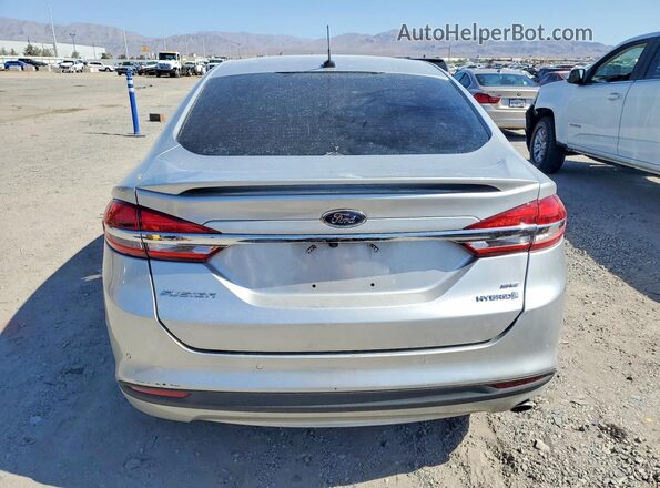 3FA6P0LU2JR246298 2018 FORD FUSION Silver Вид ззаду
