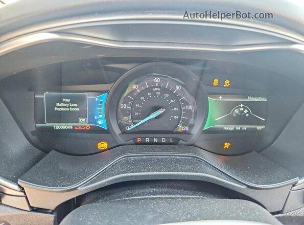 3FA6P0LU2LR176384 2020 FORD FUSION Black ხელსაწყოთა პანელის ხედი
