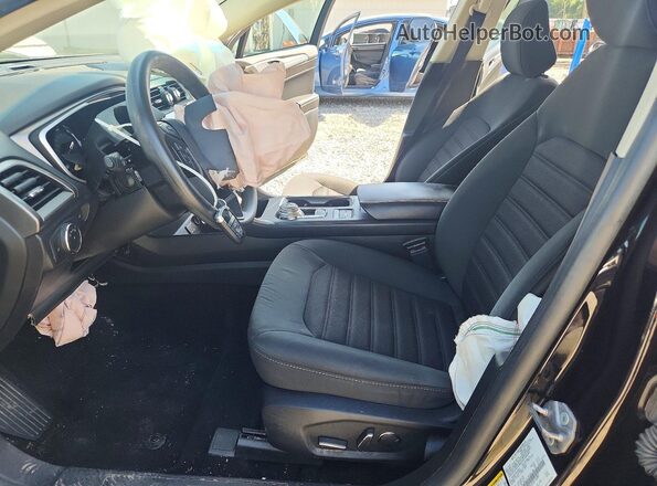 3FA6P0LU2LR176384 2020 FORD FUSION Black წინა სალონის ხედი