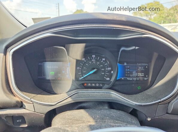3FA6P0LU3HR181228 2017 FORD FUSION Серый Вид щитка приборов