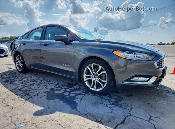 3FA6P0LU3HR181228 2017 FORD FUSION Серый Передняя правая четверть